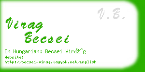 virag becsei business card